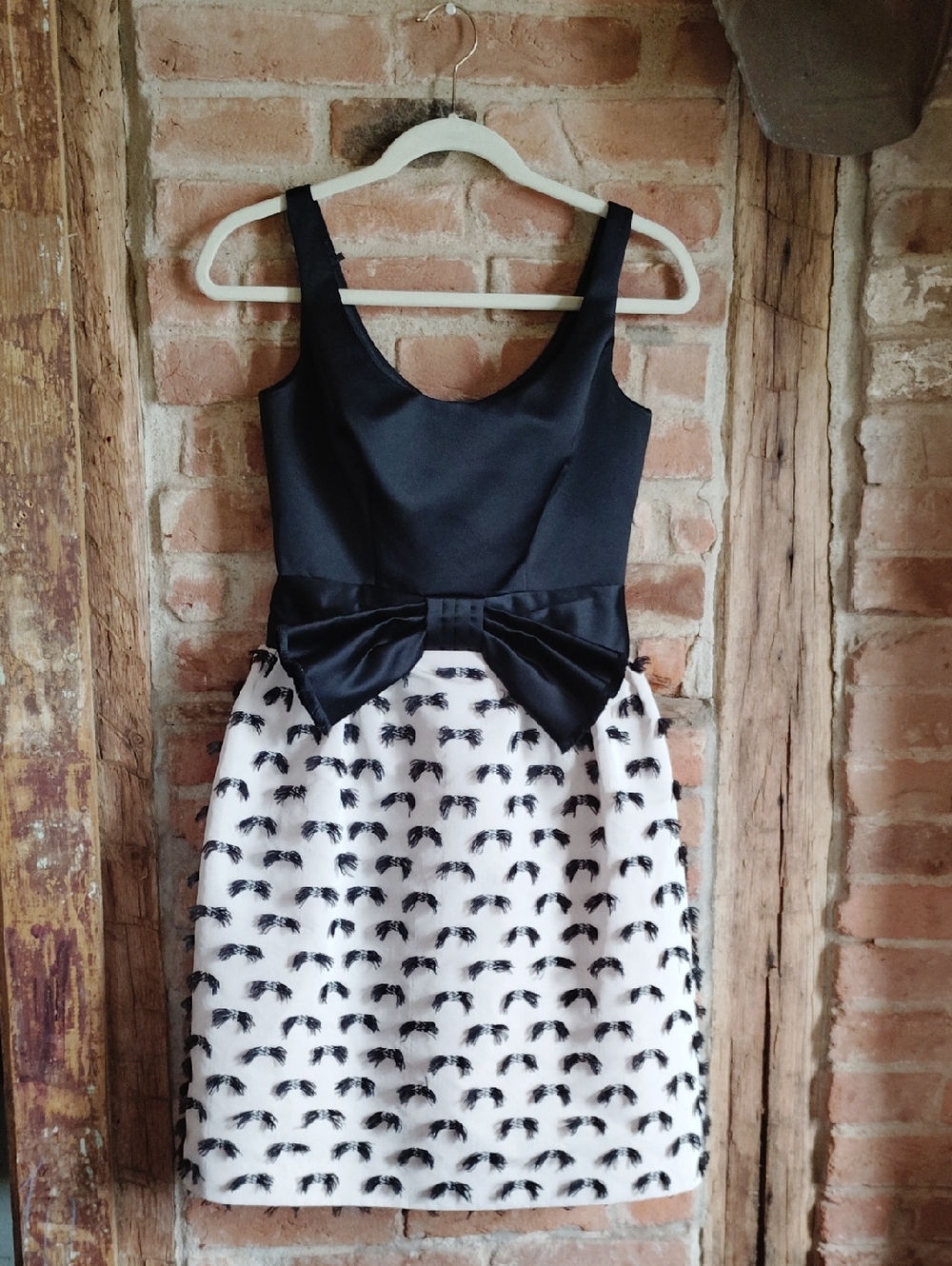 Beautiful Milly Black & White Bow Cocktail Dress Sz 0